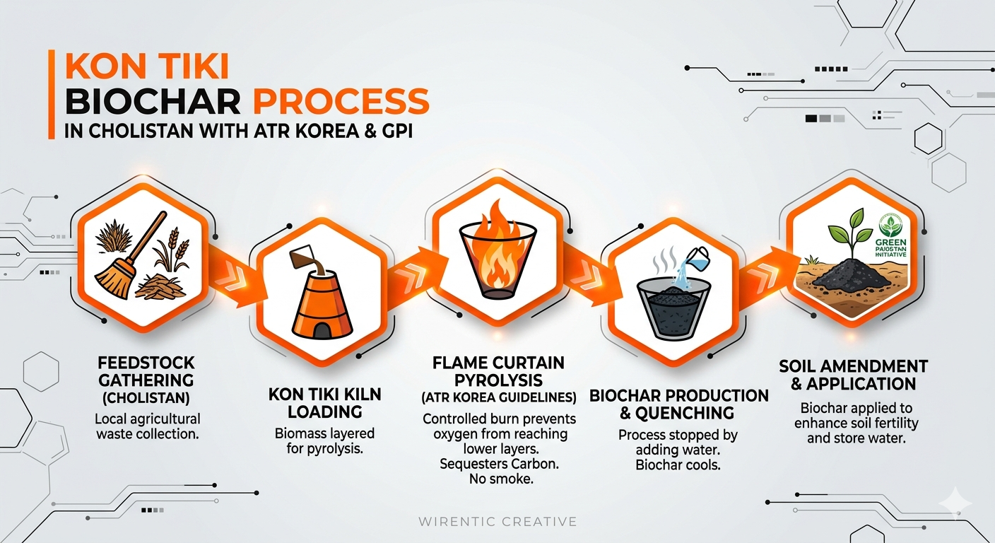 Kon Tiki Biochar Process Graphic